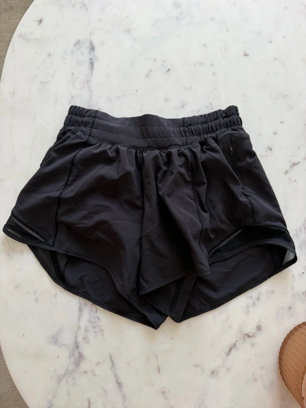 lululemon athletica Black Athletic Running Shorts